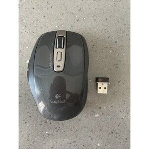 Logitech Anywhere MX Wireless Mouse - Black - Darkfield - with Dongle w case